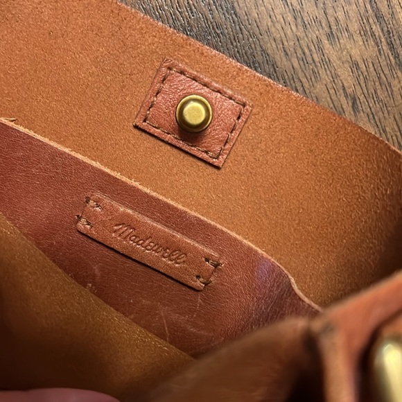 Madewell The Small Transport Saddlebag Crossbody Brown Leather - Picture 3 of 4
